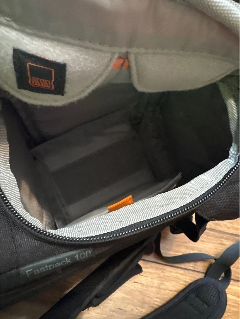 Lowepro Fastpack 100 Camera Backpack - Black and Red